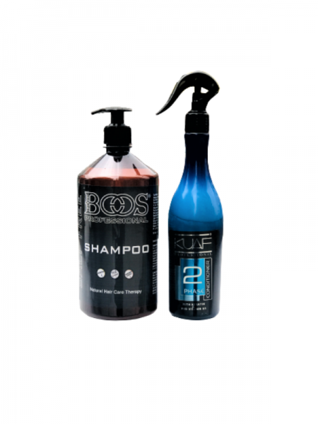 Pro Boos Professıonal Tuzsuz Şampuan 1000 Ml + Kuaf Fön Suyu 400 Ml